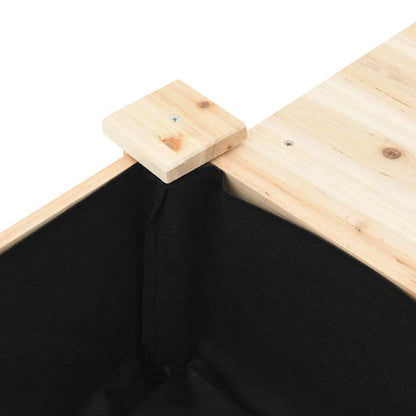 Trädgårdsplanterare Beige 155 x 59 x 76,5 cm Massivt Furu