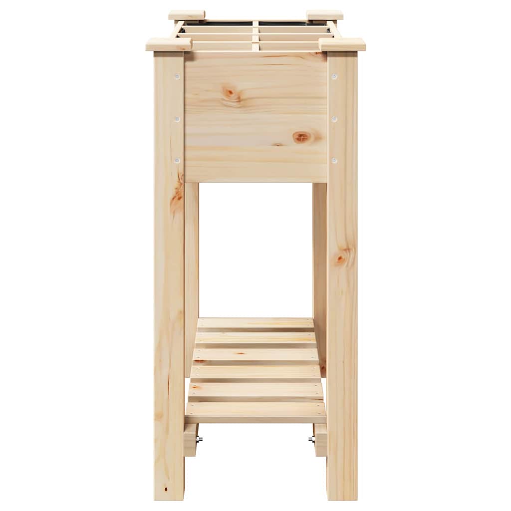 Trädgårdsplanterare Beige 71 x 37 x 76,5 cm Massivt Furu