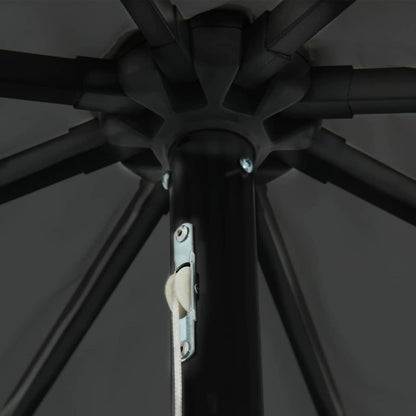 Trädgårdsparasol Antracit 395 x 395 x 245 cm Polyester