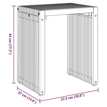 Trädgårds Sidobord 3 pcs Brun 33 x 44,5 x 51 cm Massivt teakträ