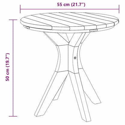 Sidobord Brun 55 x 55 x 51 cm Massivt teakträ