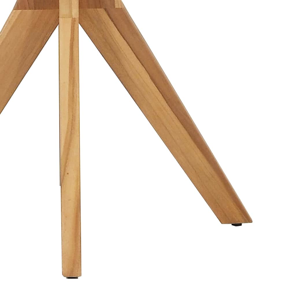 Sidobord Brun 70 x 70 x 75 cm Massivt teakträ