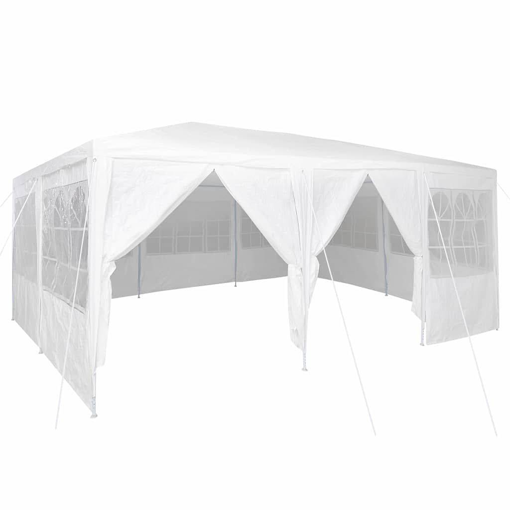 Partytält Vit 600 x 400 x 266 cm polyeten