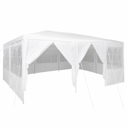 Partytält Vit 600 x 400 x 266 cm polyeten
