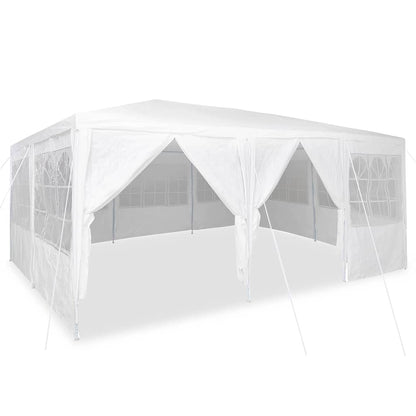 Partytält Vit 600 x 400 x 266 cm polyeten