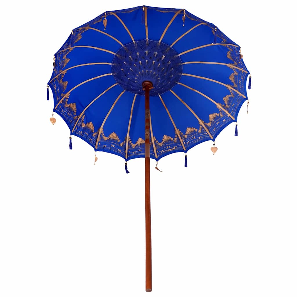 Balinesisk Parasol Blå 185 x 185 x 260 cm Bomull