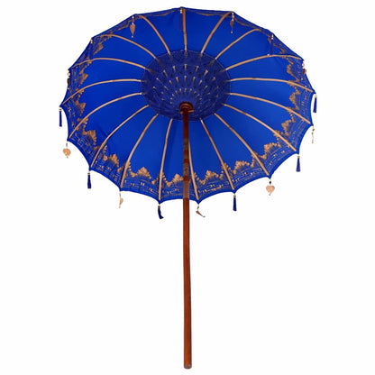 Balinesisk Parasol Blå 185 x 185 x 260 cm Bomull