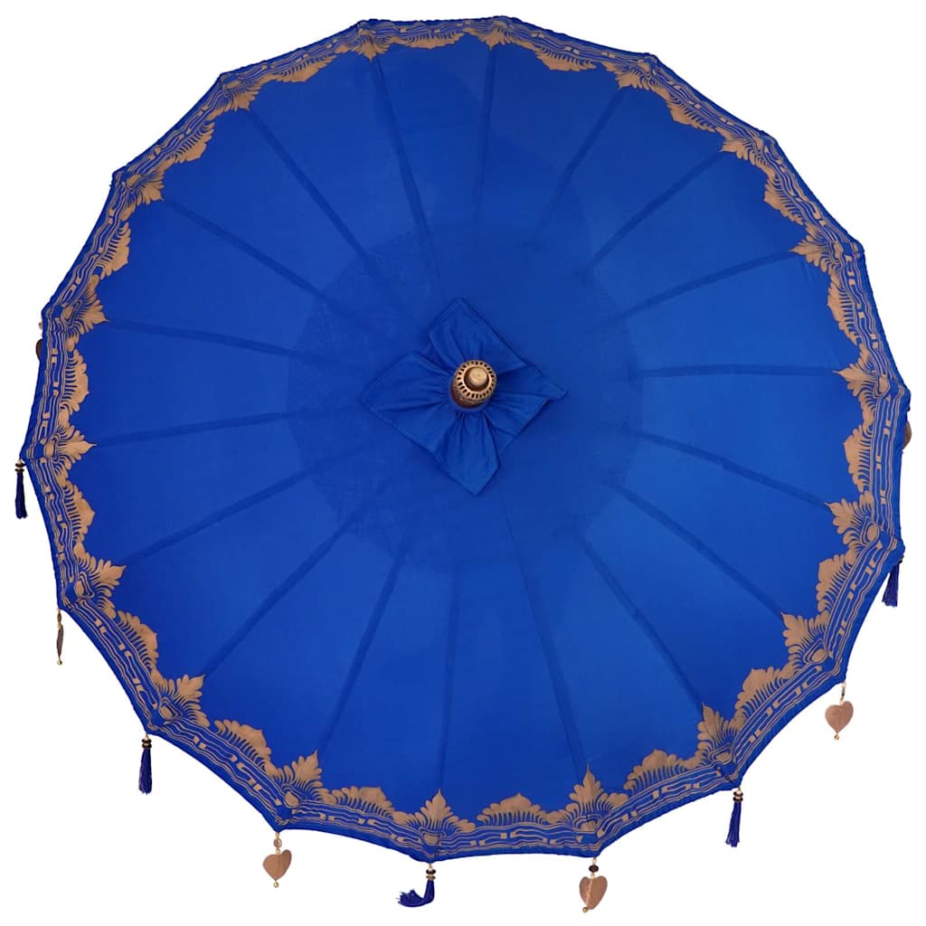 Balinesisk Parasol Blå 185 x 185 x 260 cm Bomull