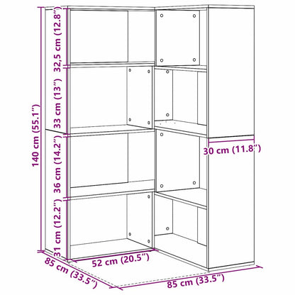 Garderob 2 pcs Svart Ek 85 x 85 x 140 cm Konstruerat trä