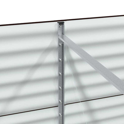 Höjd bädd Brun 320 x 80 x 81 cm Stål