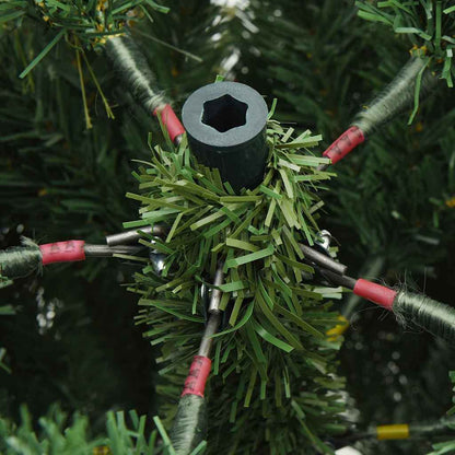 Plast Hingad Julgran med stativ Grön 120 cm PVC, PE och Stål