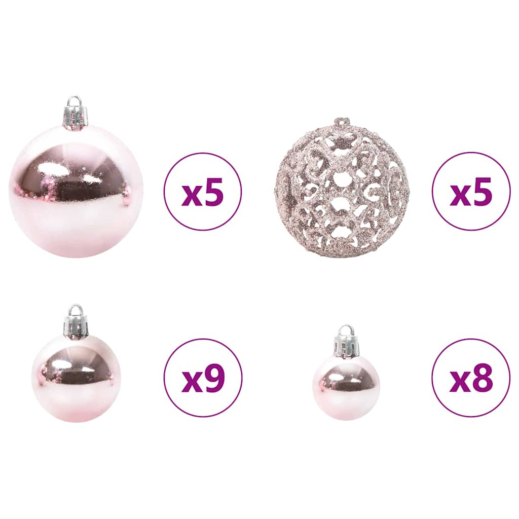 Plast Hingad Julgran med 150 LED-lampor Grön 120 cm PE och PVC