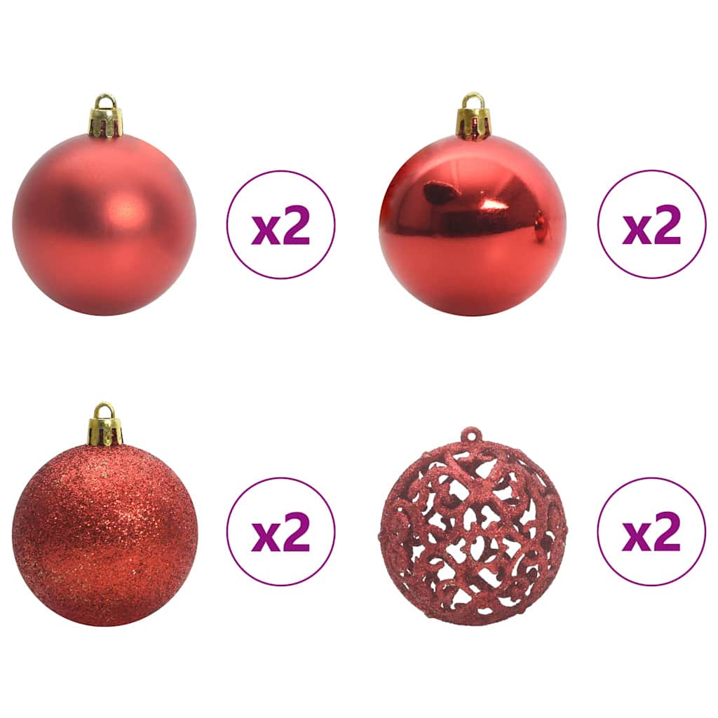 Plast Hingad Julgran med 150 LED-lampor Grön 150 cm PVC