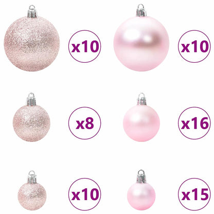 Plast Hingad Julgran med 300 LED-lampor Grön 210 cm PVC