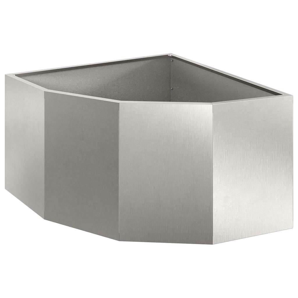 Hörnställning Silver 60 x 60 x 35 cm Rostfritt stål