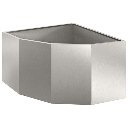 Hörnställning Silver 60 x 60 x 35 cm Rostfritt stål