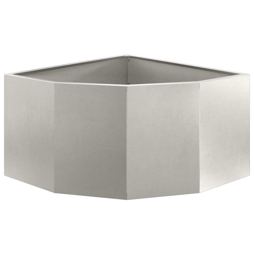 Hörnställning Silver 60 x 60 x 35 cm Rostfritt stål