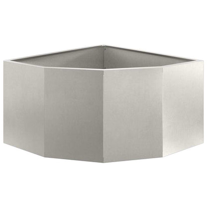 Hörnställning Silver 60 x 60 x 35 cm Rostfritt stål