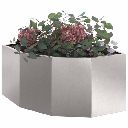 Hörnställning Silver 60 x 60 x 35 cm Rostfritt stål