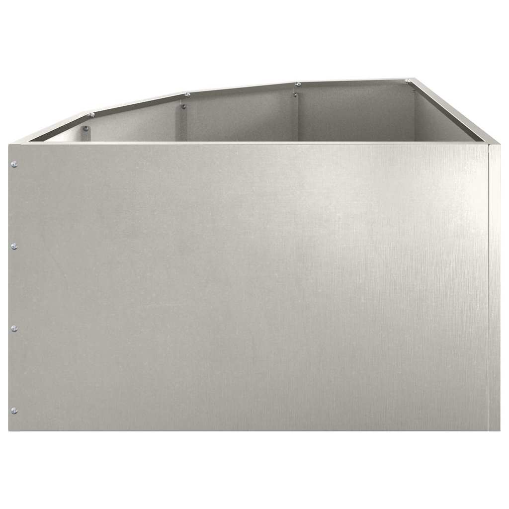 Hörnställning Silver 60 x 60 x 35 cm Rostfritt stål