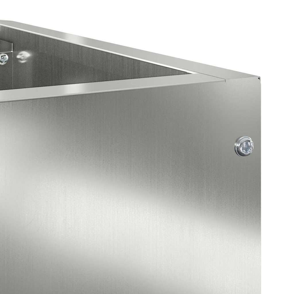 Hörnställning Silver 60 x 60 x 35 cm Galvaniserat stål