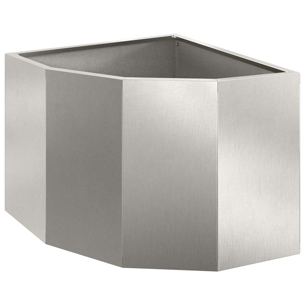 Hörnställning Silver 45 x 45 x 35 cm Rostfritt stål