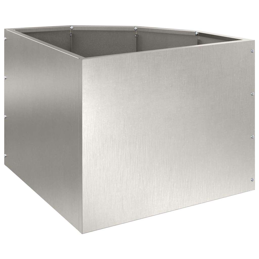 Hörnställning Silver 45 x 45 x 35 cm Rostfritt stål