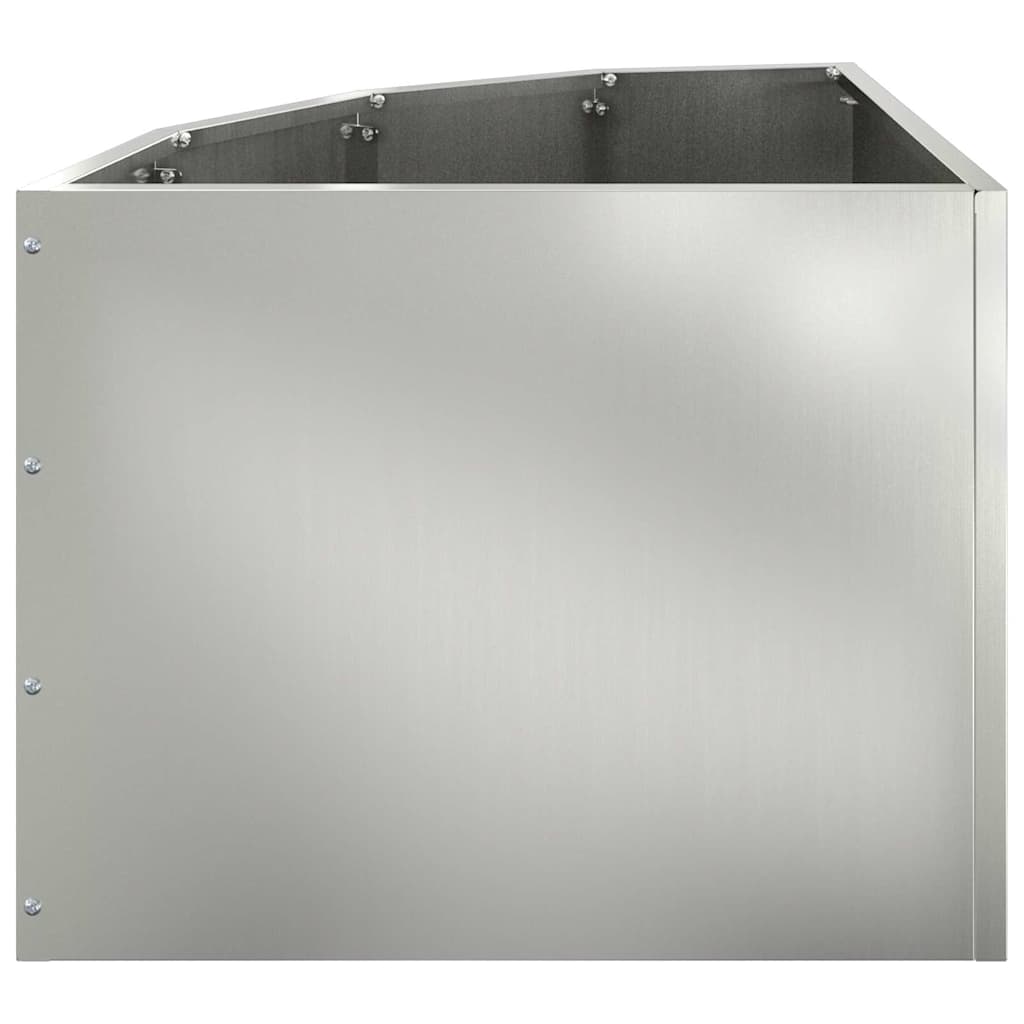 Hörnställning Silver 45 x 45 x 35 cm Galvaniserat stål