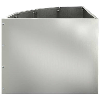 Hörnställning Silver 45 x 45 x 35 cm Galvaniserat stål