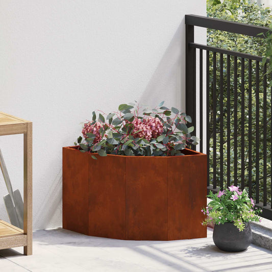 Hörnställning Rostig 45 x 45 x 35 cm cortenstål