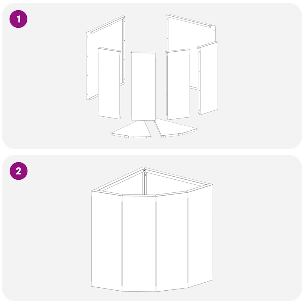 Hörnställning Olivgrön 30 x 30 x 35 cm Stål