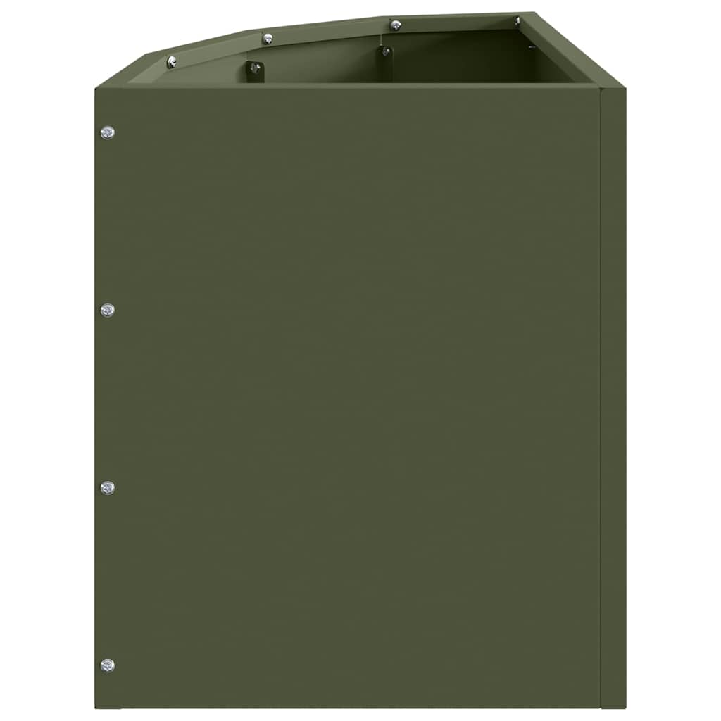 Hörnställning Olivgrön 30 x 30 x 35 cm Stål