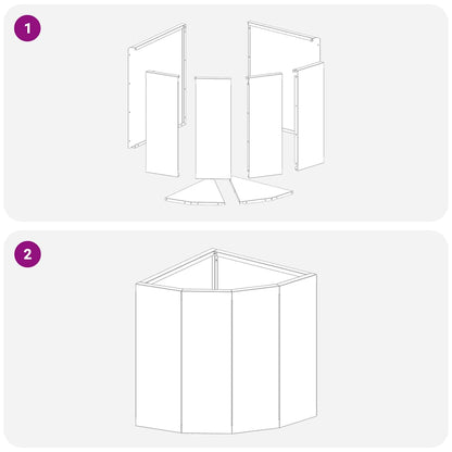 Hörnställning Silver 30 x 30 x 35 cm Rostfritt stål