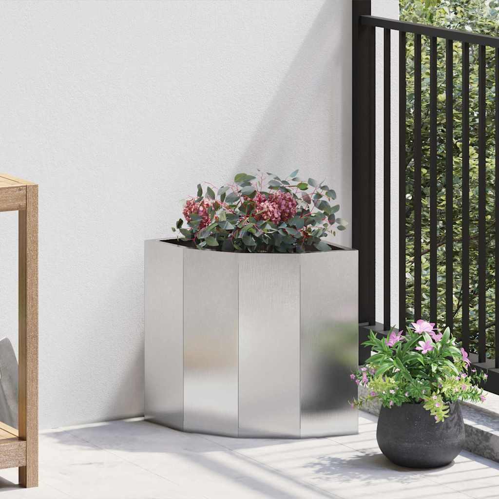 Hörnställning Silver 30 x 30 x 35 cm Rostfritt stål