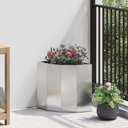 Hörnställning Silver 30 x 30 x 35 cm Rostfritt stål