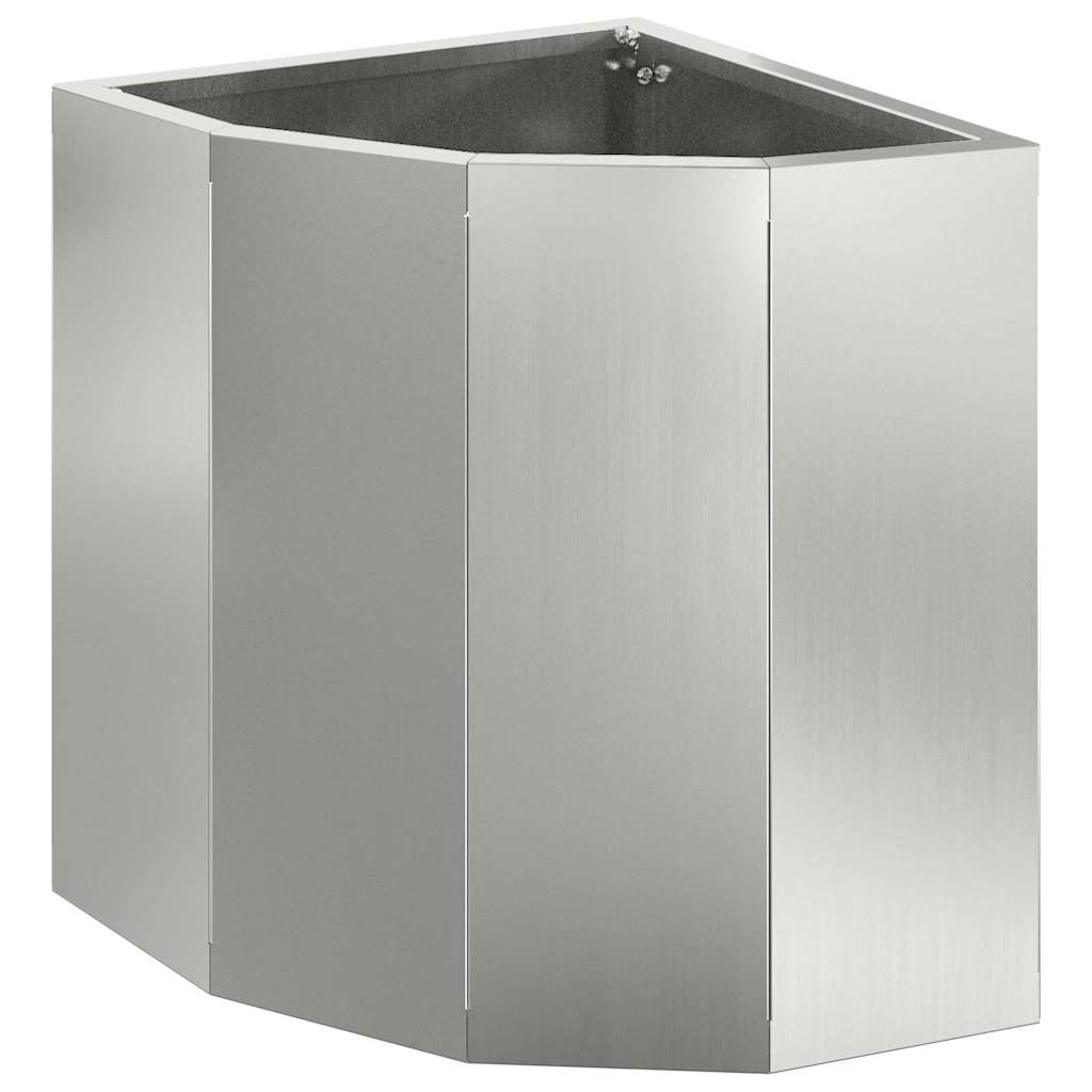 Hörnställning Silver 30 x 30 x 35 cm Galvaniserat stål