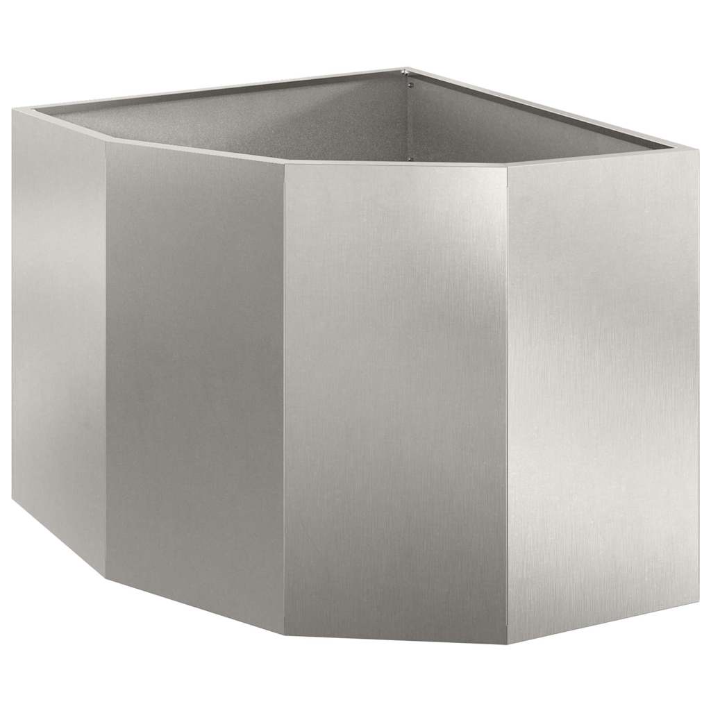 Hörnställning Silver 60 x 60 x 50 cm Rostfritt stål