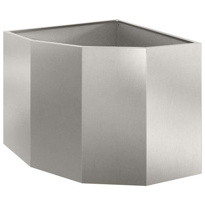 Hörnställning Silver 60 x 60 x 50 cm Rostfritt stål