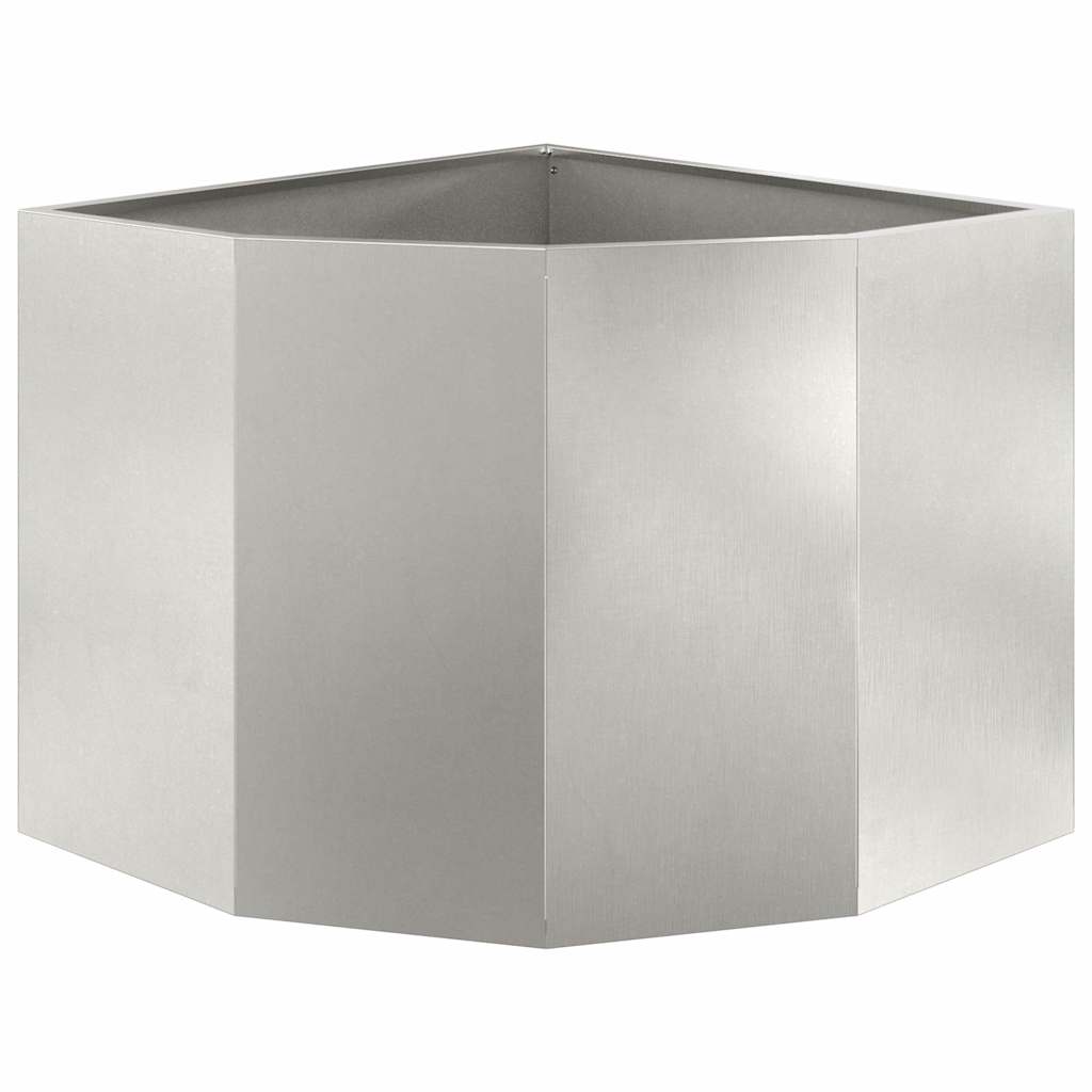 Hörnställning Silver 60 x 60 x 50 cm Rostfritt stål