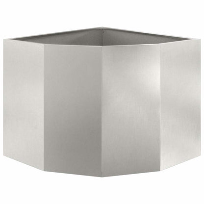 Hörnställning Silver 60 x 60 x 50 cm Rostfritt stål