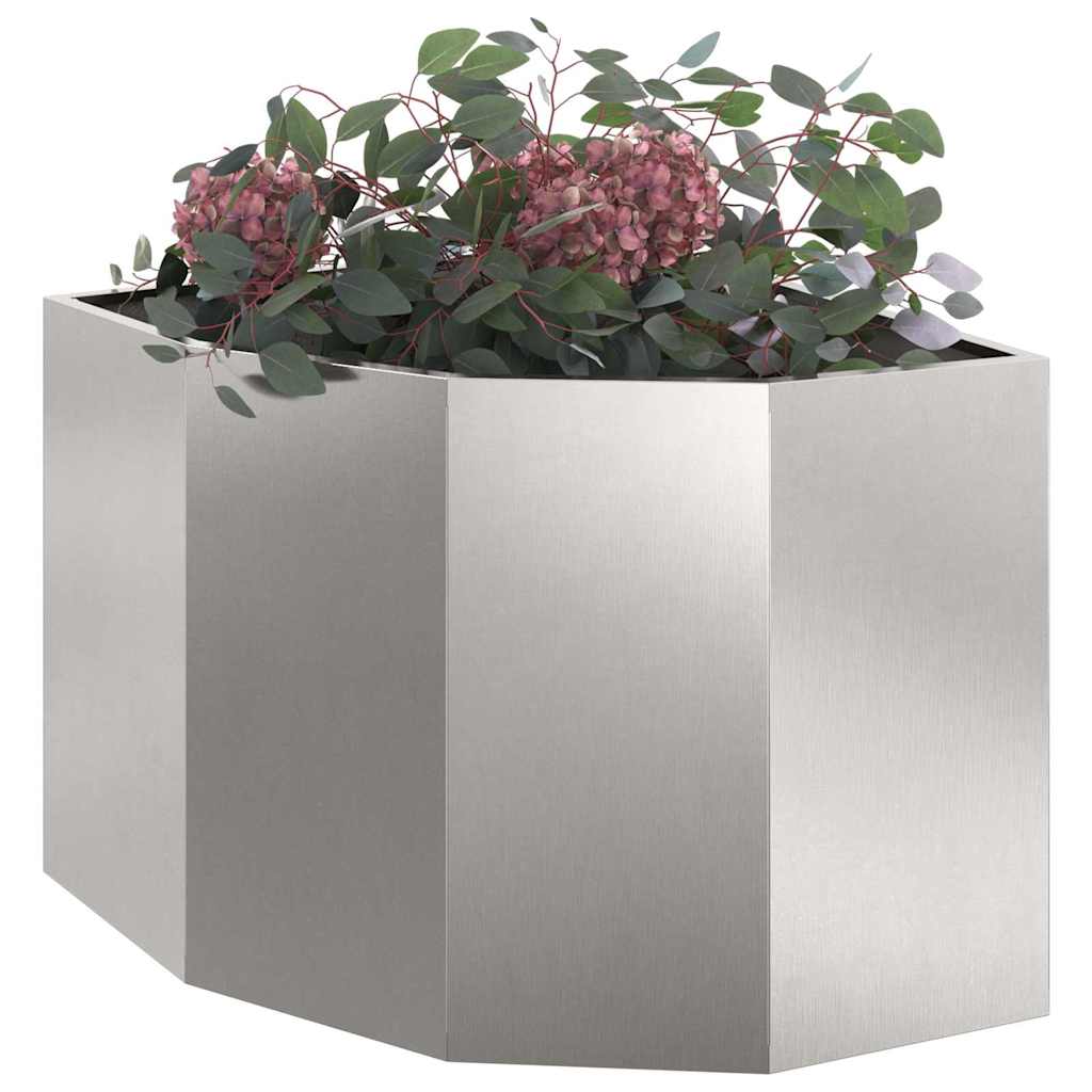 Hörnställning Silver 60 x 60 x 50 cm Rostfritt stål