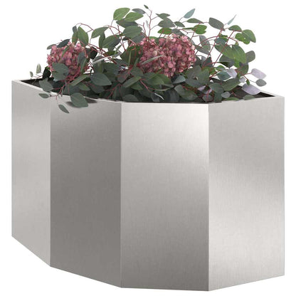 Hörnställning Silver 60 x 60 x 50 cm Rostfritt stål