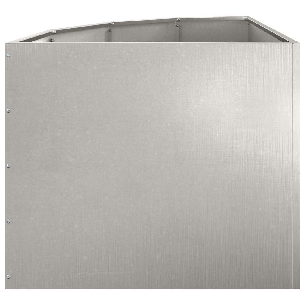 Hörnställning Silver 60 x 60 x 50 cm Rostfritt stål