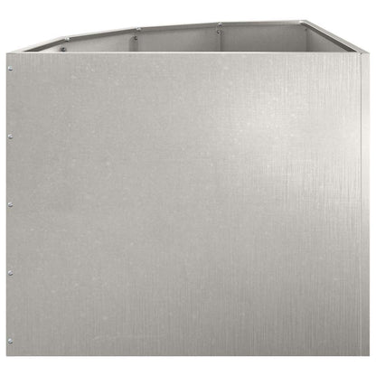 Hörnställning Silver 60 x 60 x 50 cm Rostfritt stål