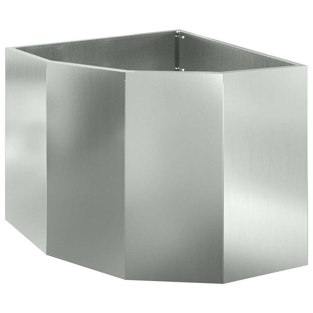 Hörnställning Silver 60 x 60 x 50 cm Galvaniserat stål