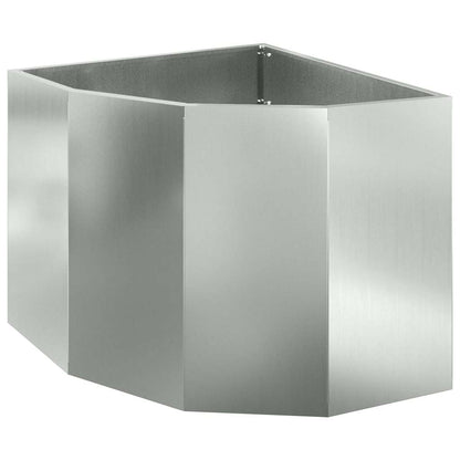 Hörnställning Silver 60 x 60 x 50 cm Galvaniserat stål