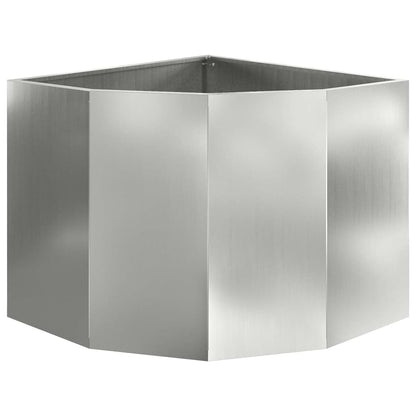 Hörnställning Silver 60 x 60 x 50 cm Galvaniserat stål