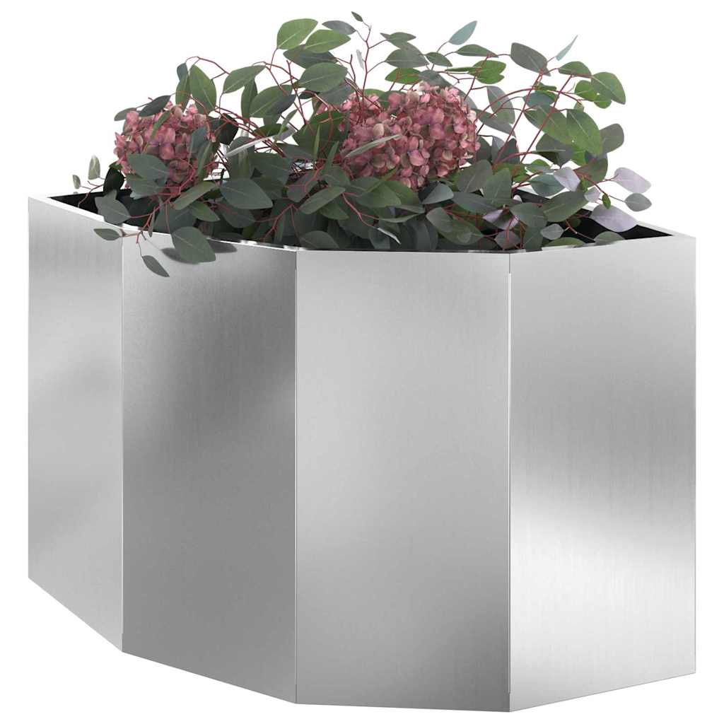 Hörnställning Silver 60 x 60 x 50 cm Galvaniserat stål
