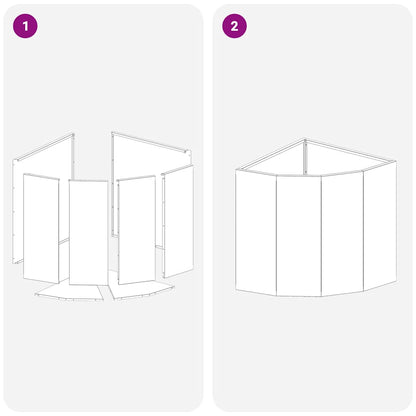 Hörnställning Svart 45 x 45 x 50 cm Stål