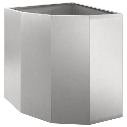Hörnställning Silver 45 x 45 x 50 cm Rostfritt stål